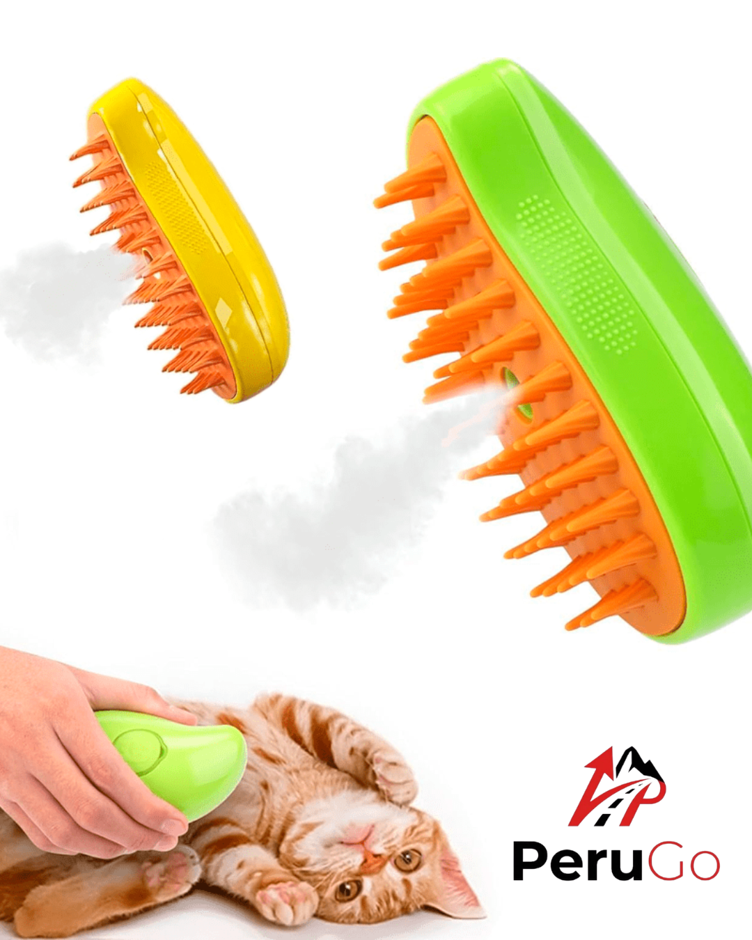 Cepillo de Vapor 3 en 1 para Mascotas
