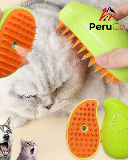 Cepillo de Vapor 3 en 1 para Mascotas